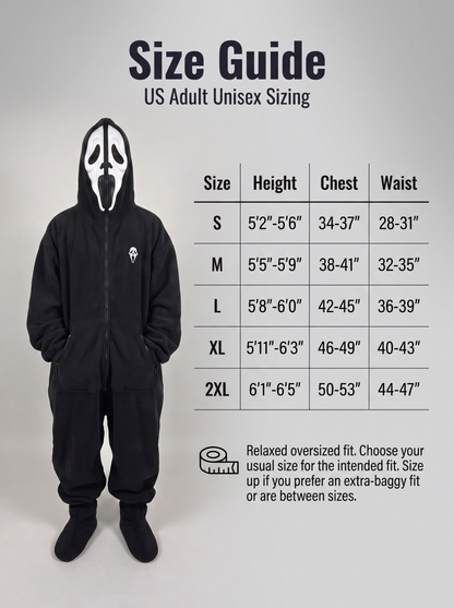 Spooky Snugs size guide